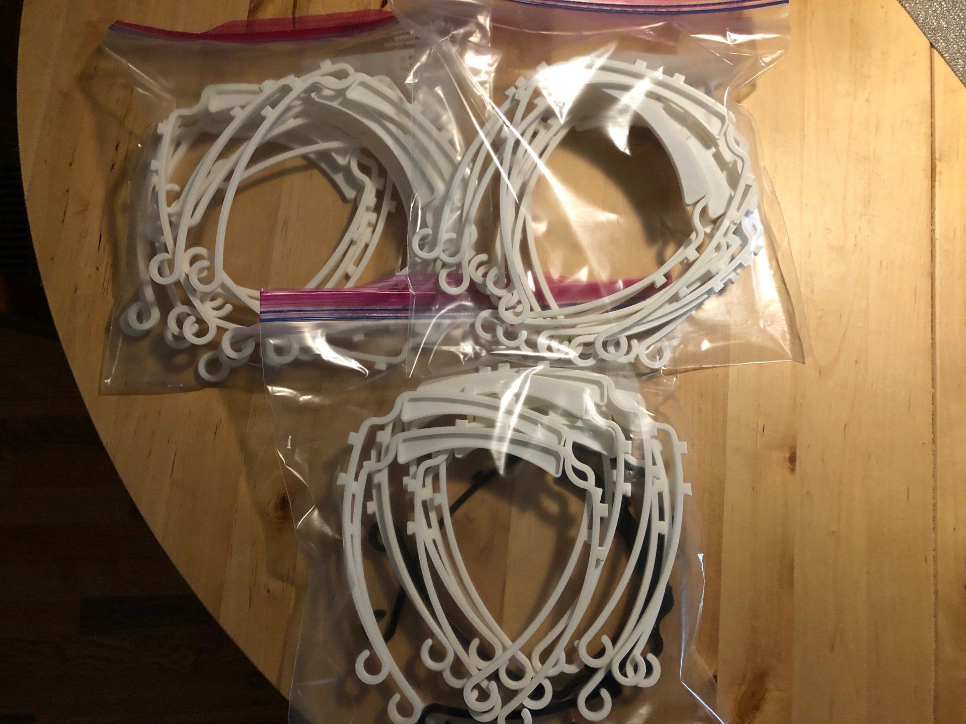 PLA 3d print of Face Shield