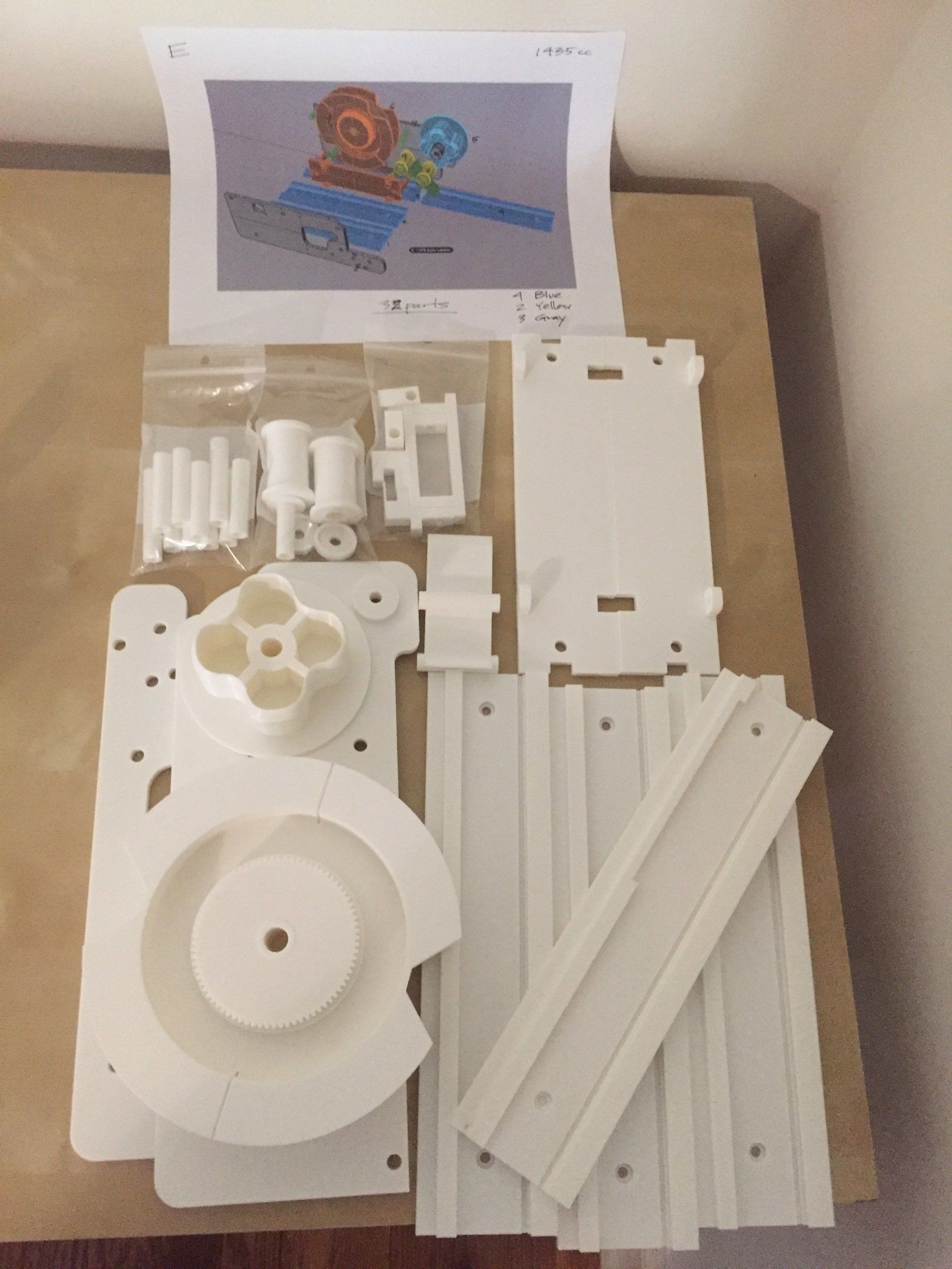 3d printed parts for assembly packaging line