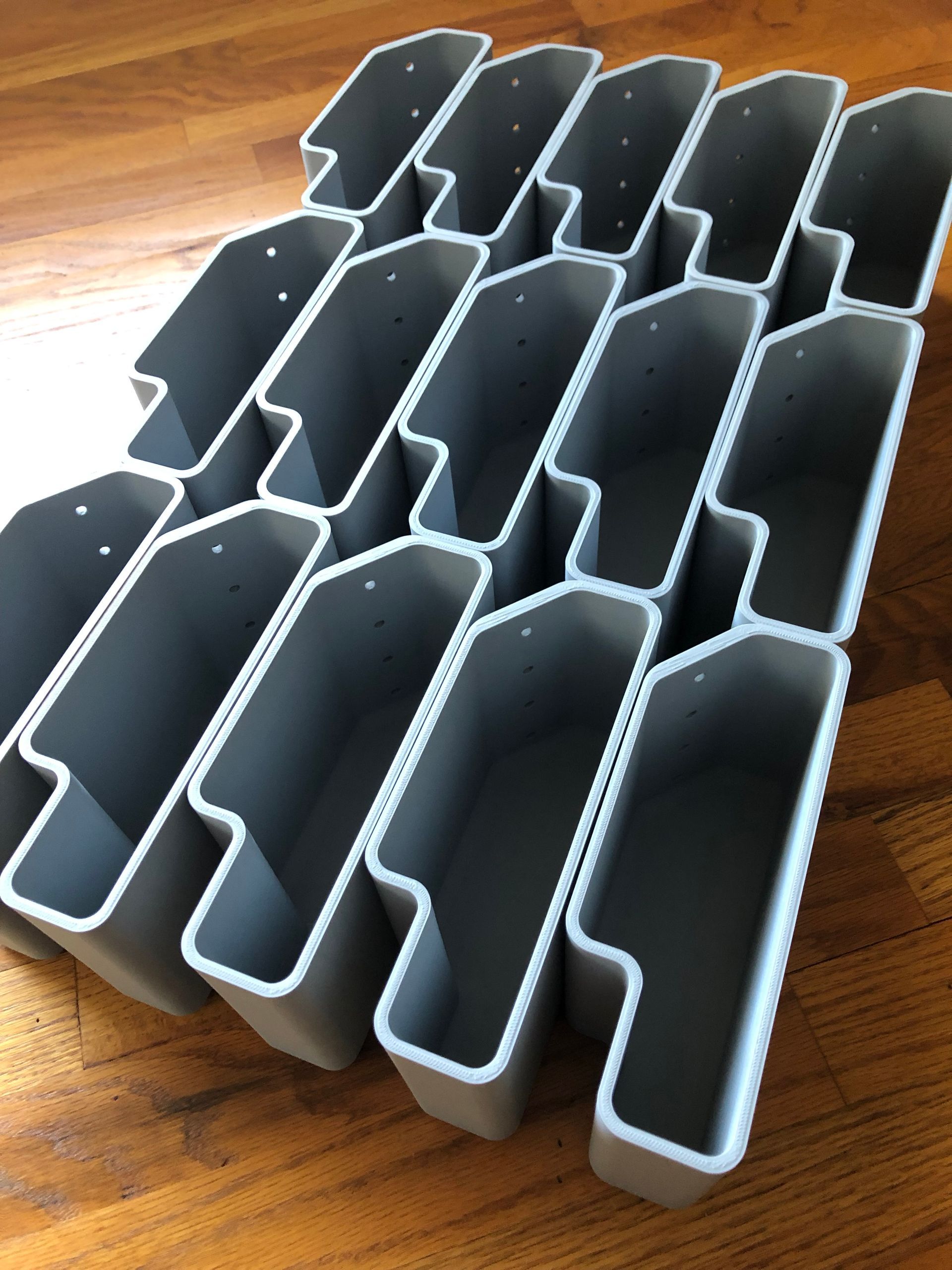 3d printed bins for auto plant