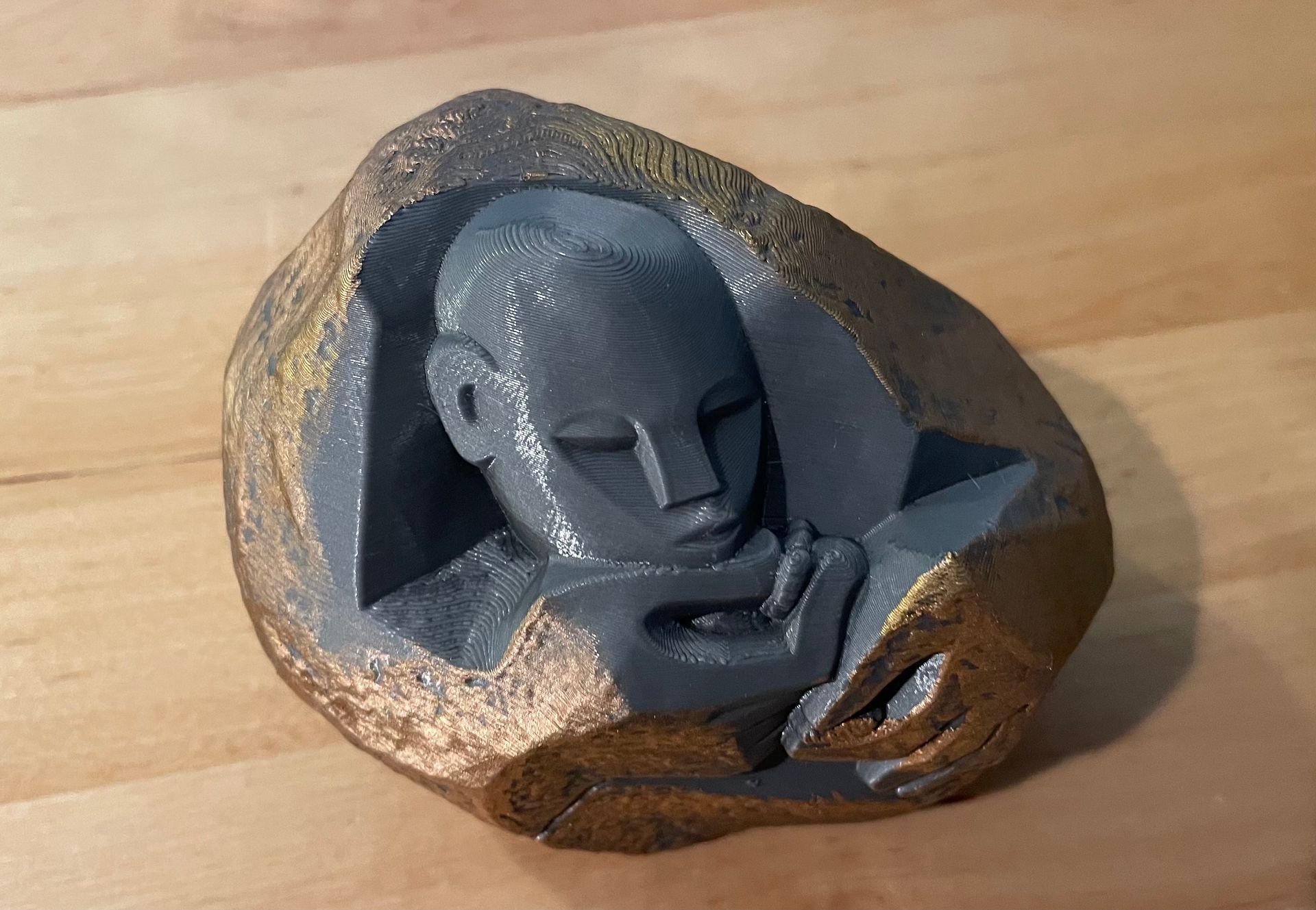 3d print of stone sculpture