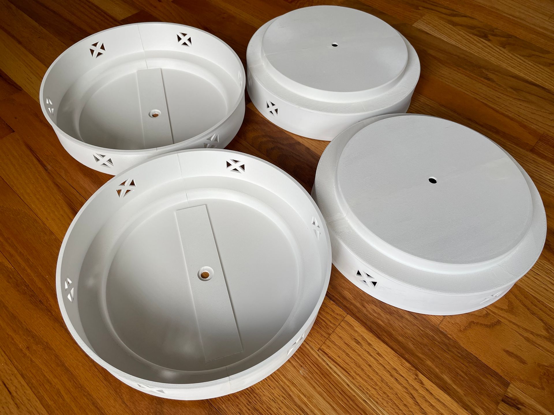 four replicated light lenses