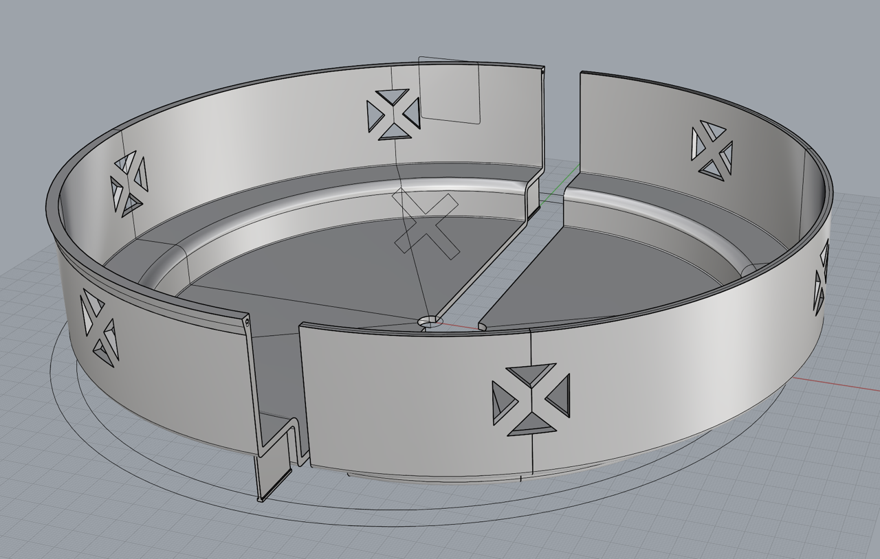 CAD drawing of Light Lense