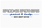 Black business card for Brooks Brothers flooring, with logo and phone number 601-397-9119