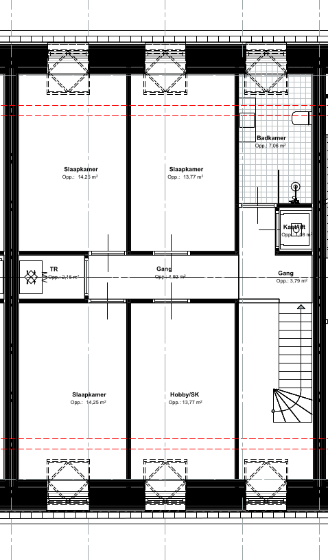 plattegrond 1e verdieping.