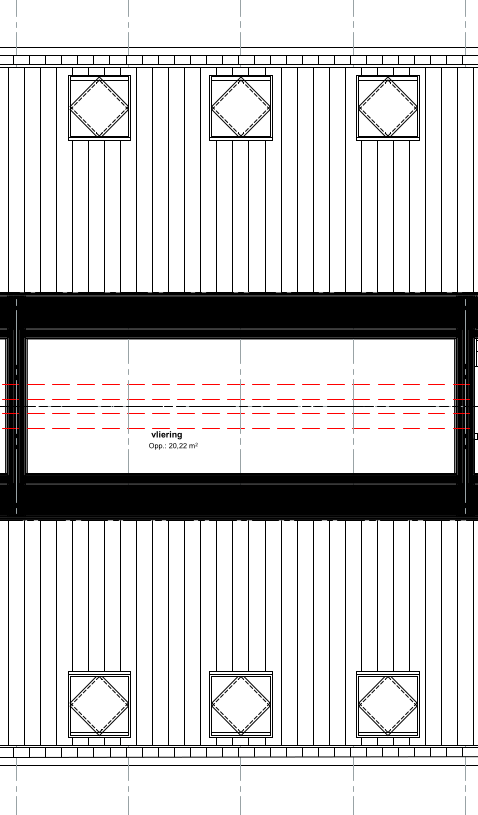plattegrond 2e verdieping van woning 6.
