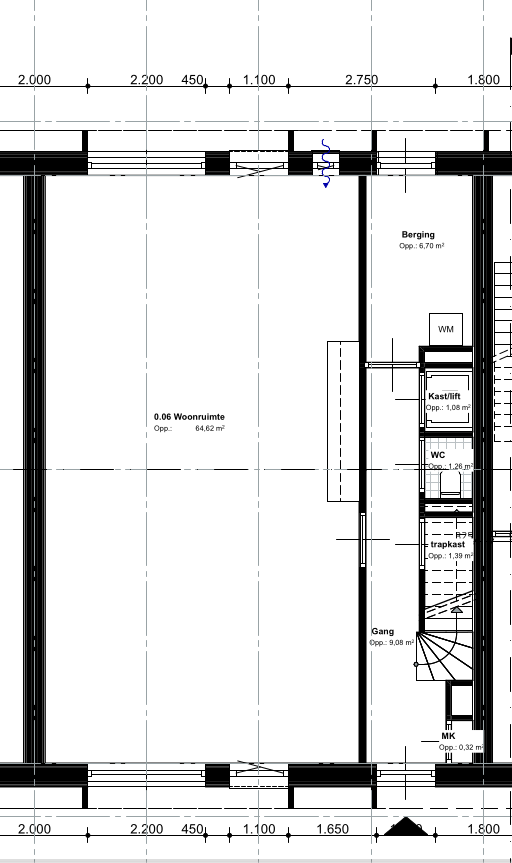 plattegrond begane grond woning 6