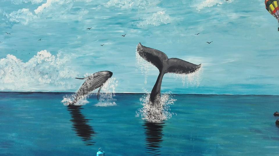 Dipinto di due balene