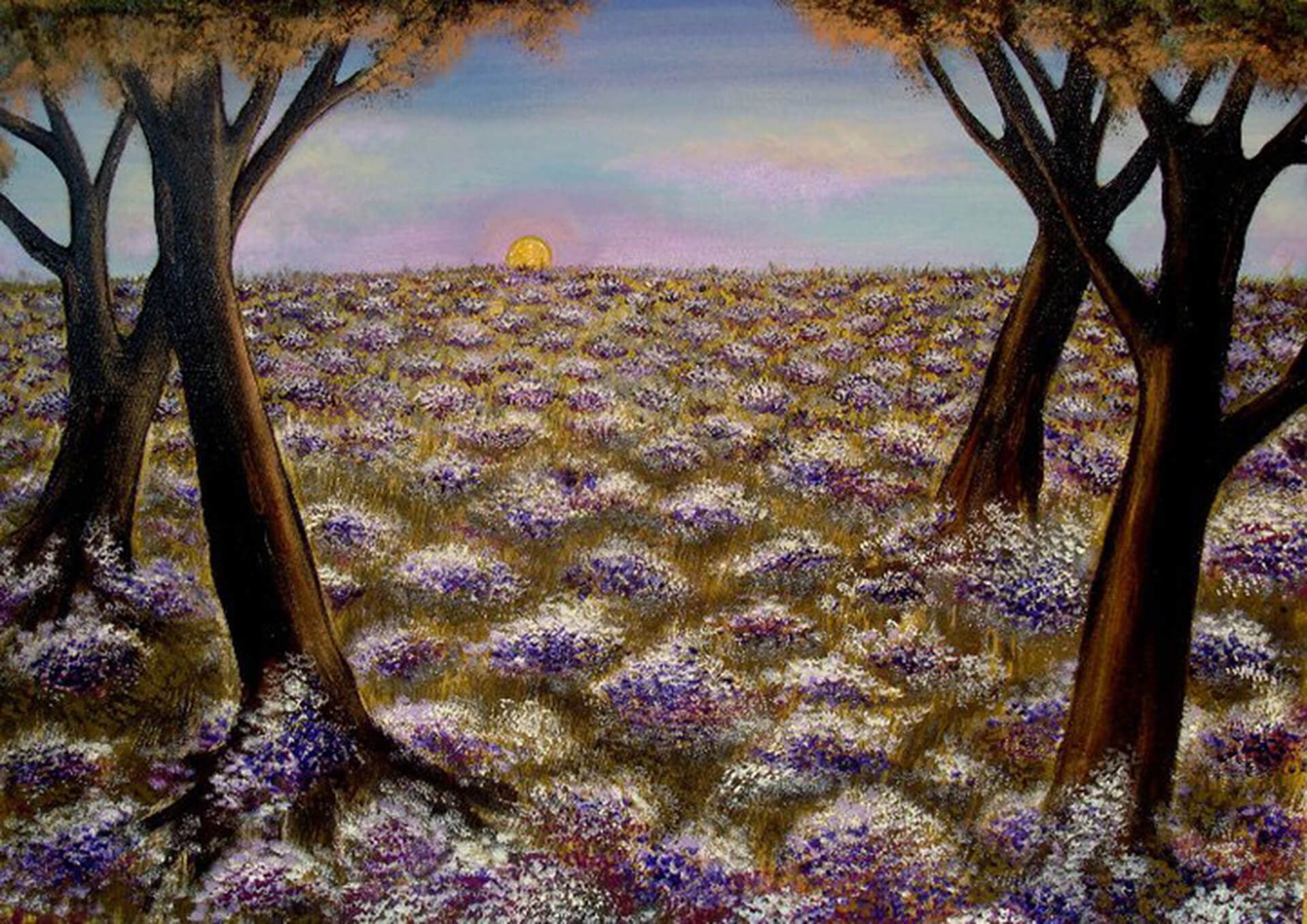 Dipinto di un paesaggio