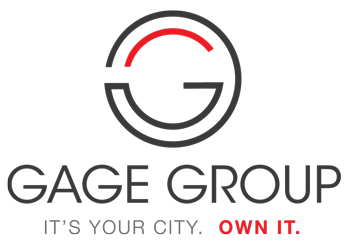 The gage group logo says it 's your city , own it.