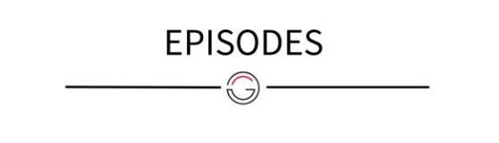 The word episodes is on a white background.