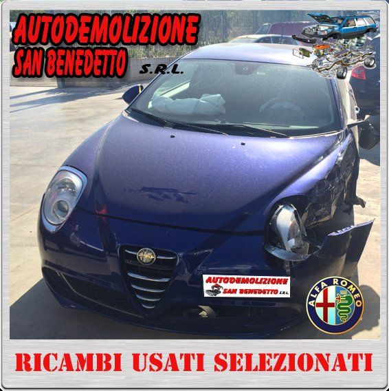 auto Alfa Romeo in un centro demolizioni