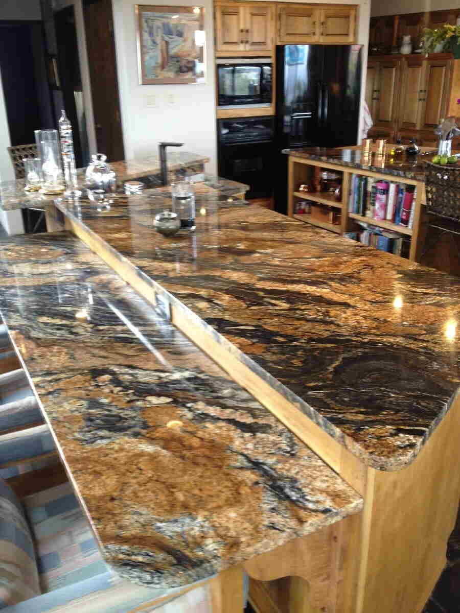 Brown Marble Counter-top — Albuquerque, NM — Const Prestige Renovation