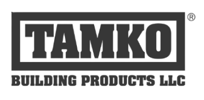 A black and white logo for tamko building products llc