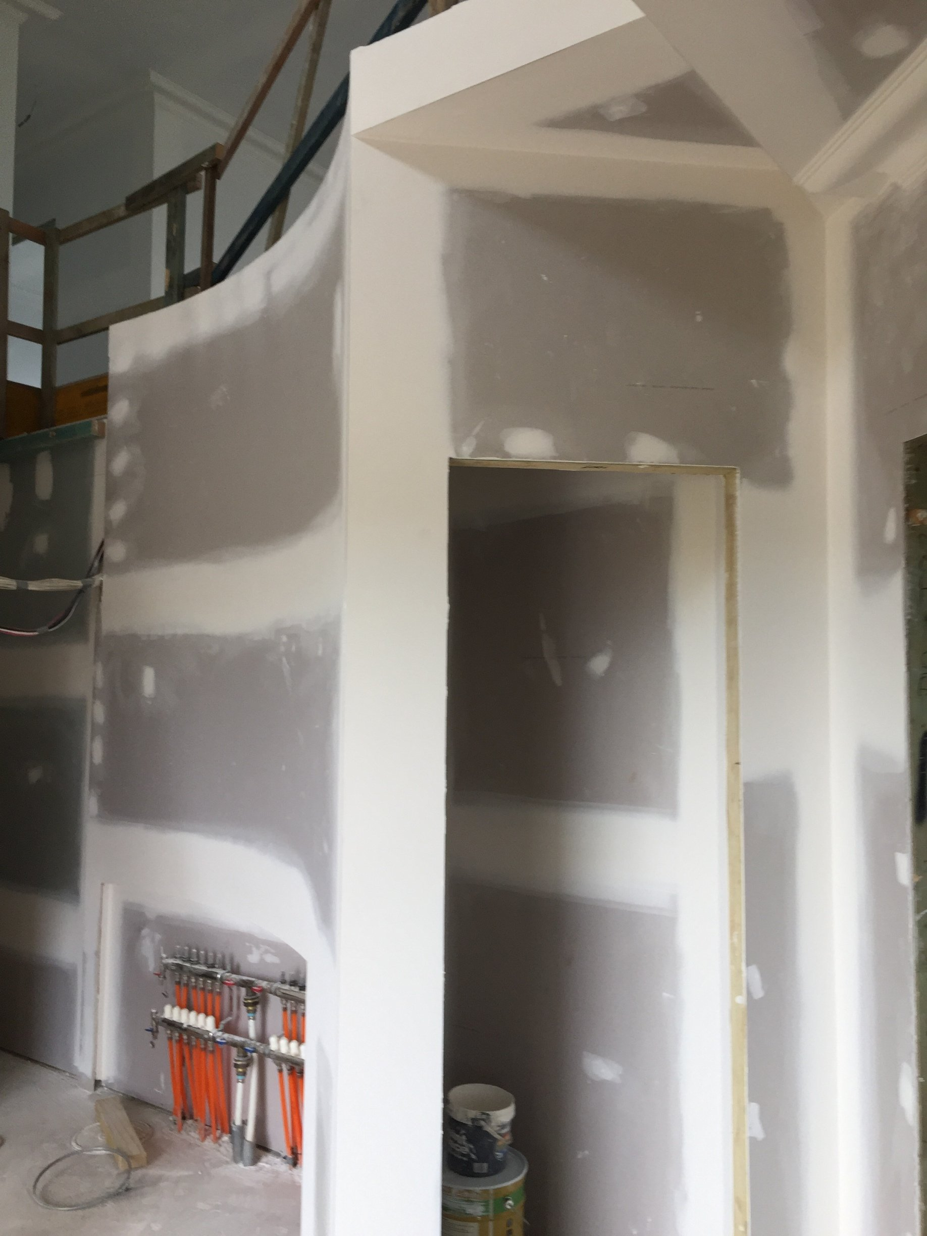 drywall at the construction site
