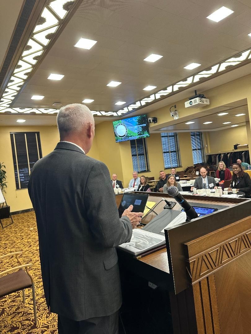 Gary teaching new judges