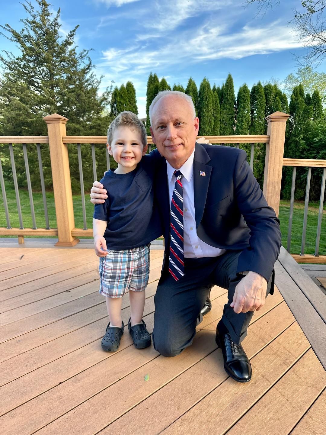 Gary with his grandson