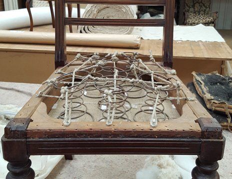 old seat frame with springs