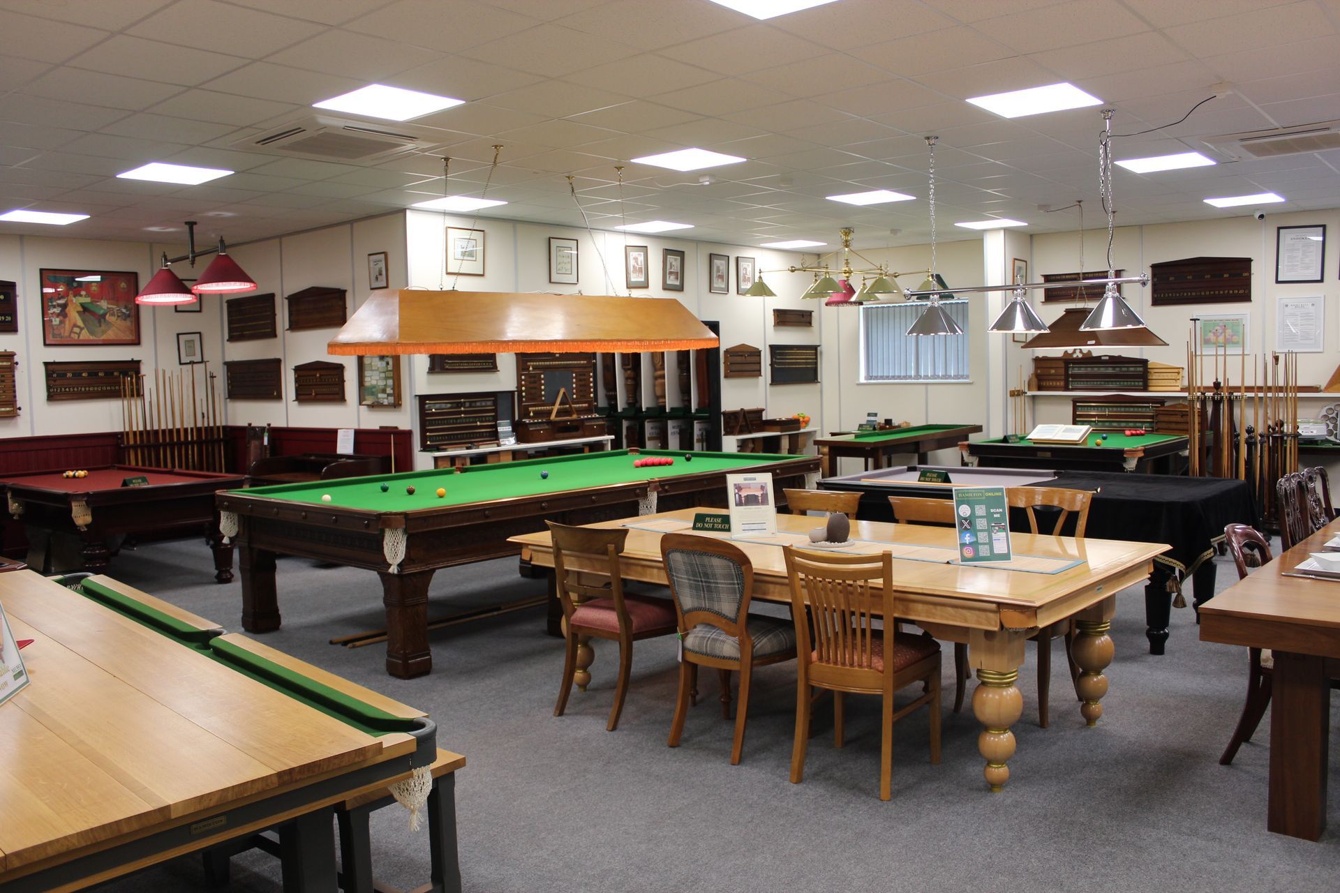 Hamilton Billiards Showroom