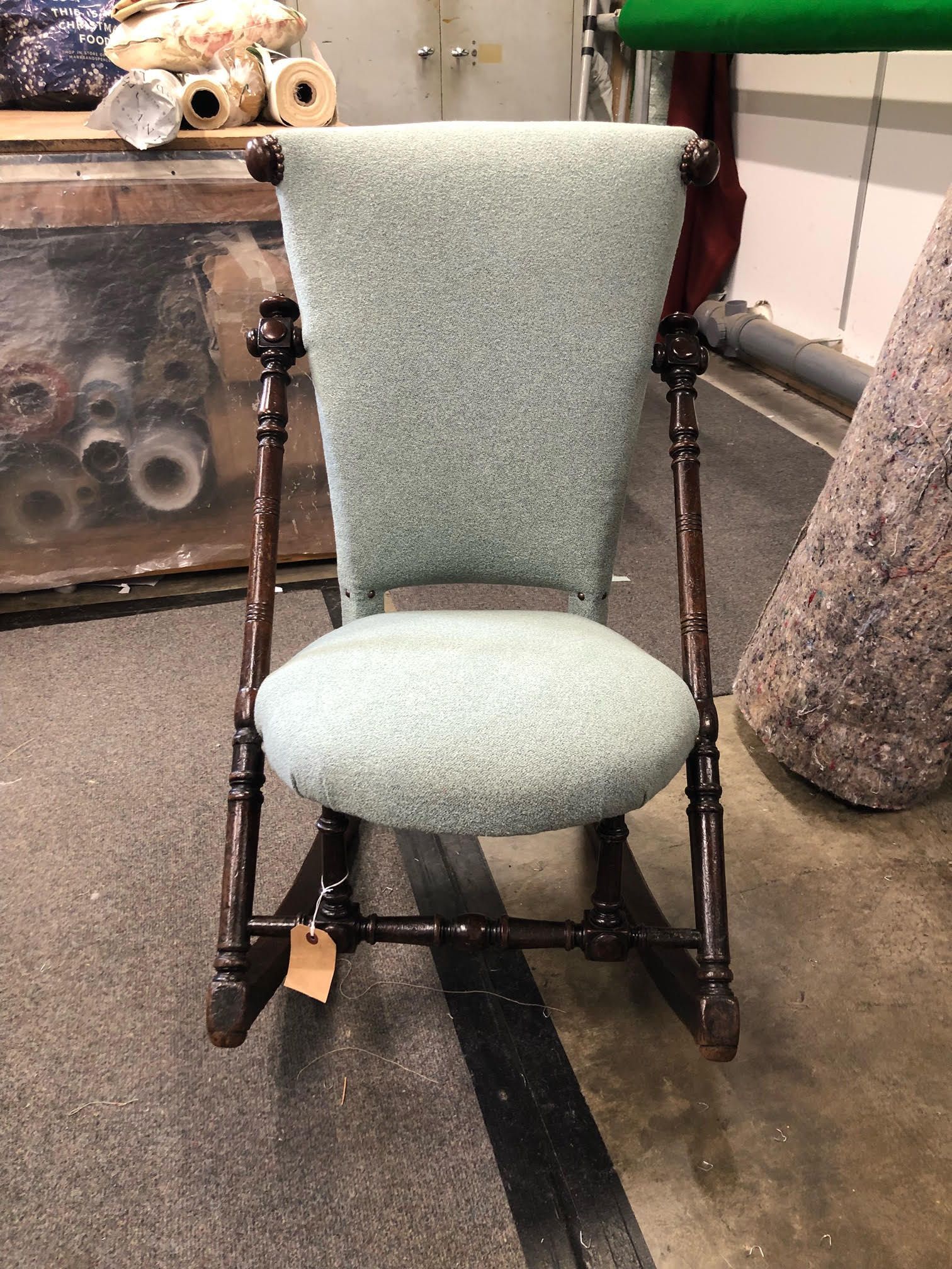 Small turned wood chair