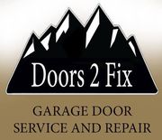 doors 2 fix garage doors logo