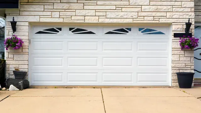 Modern double garage door replacement in Aurora CO