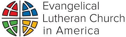 Logo of the Evangelical Lutheran Church in America, with a globe divided into four colored sections.