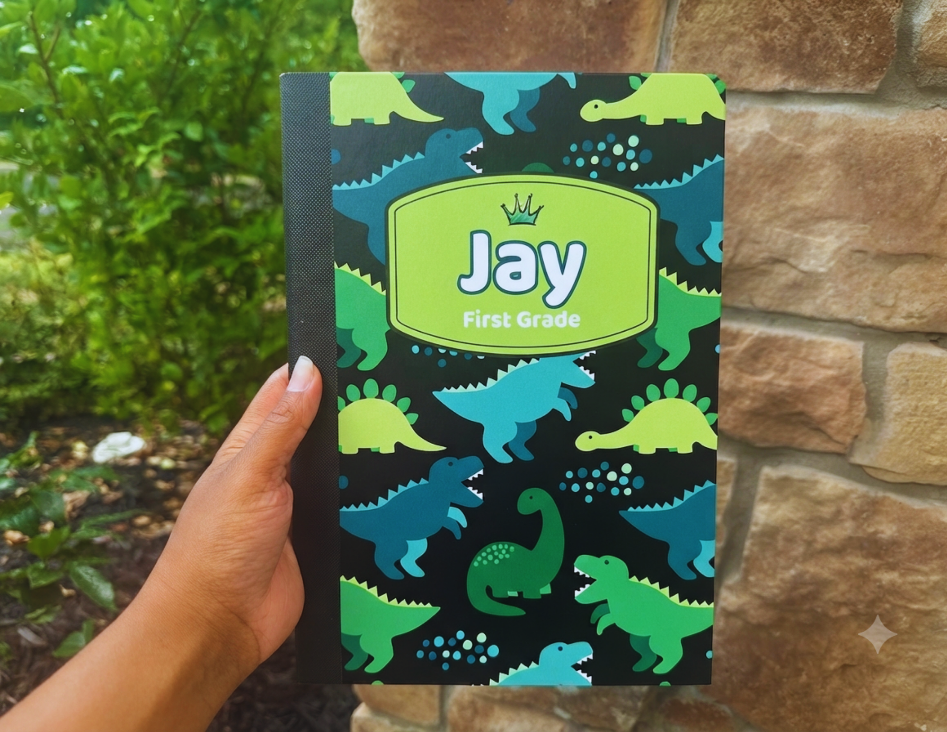 Custom Name Dinosaur Design | Composition Notebooks