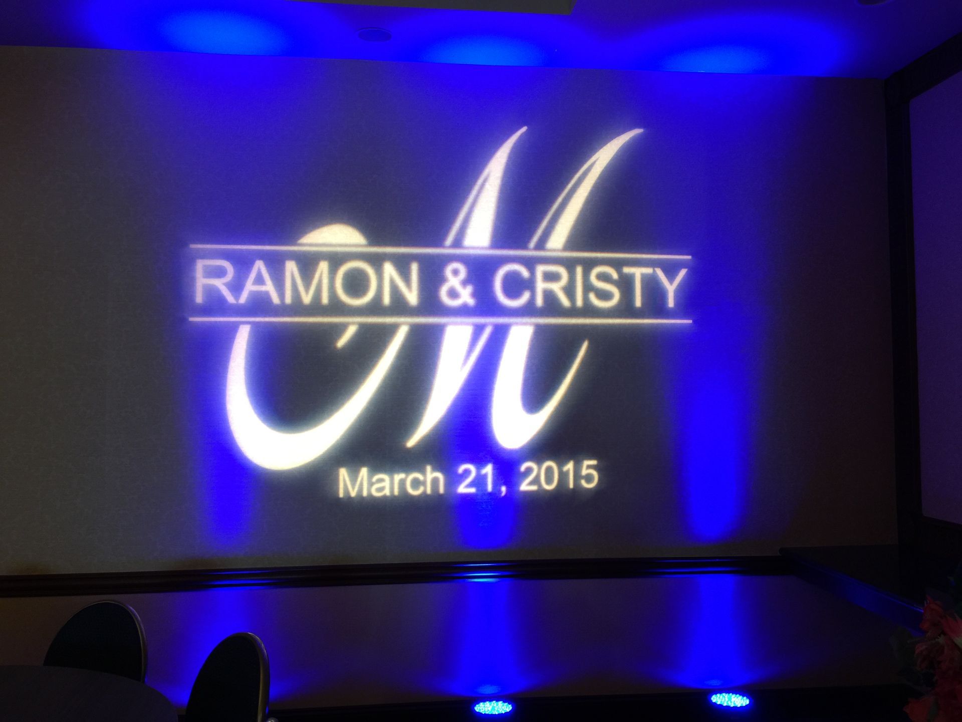 A sign that says ramon and cristy on it