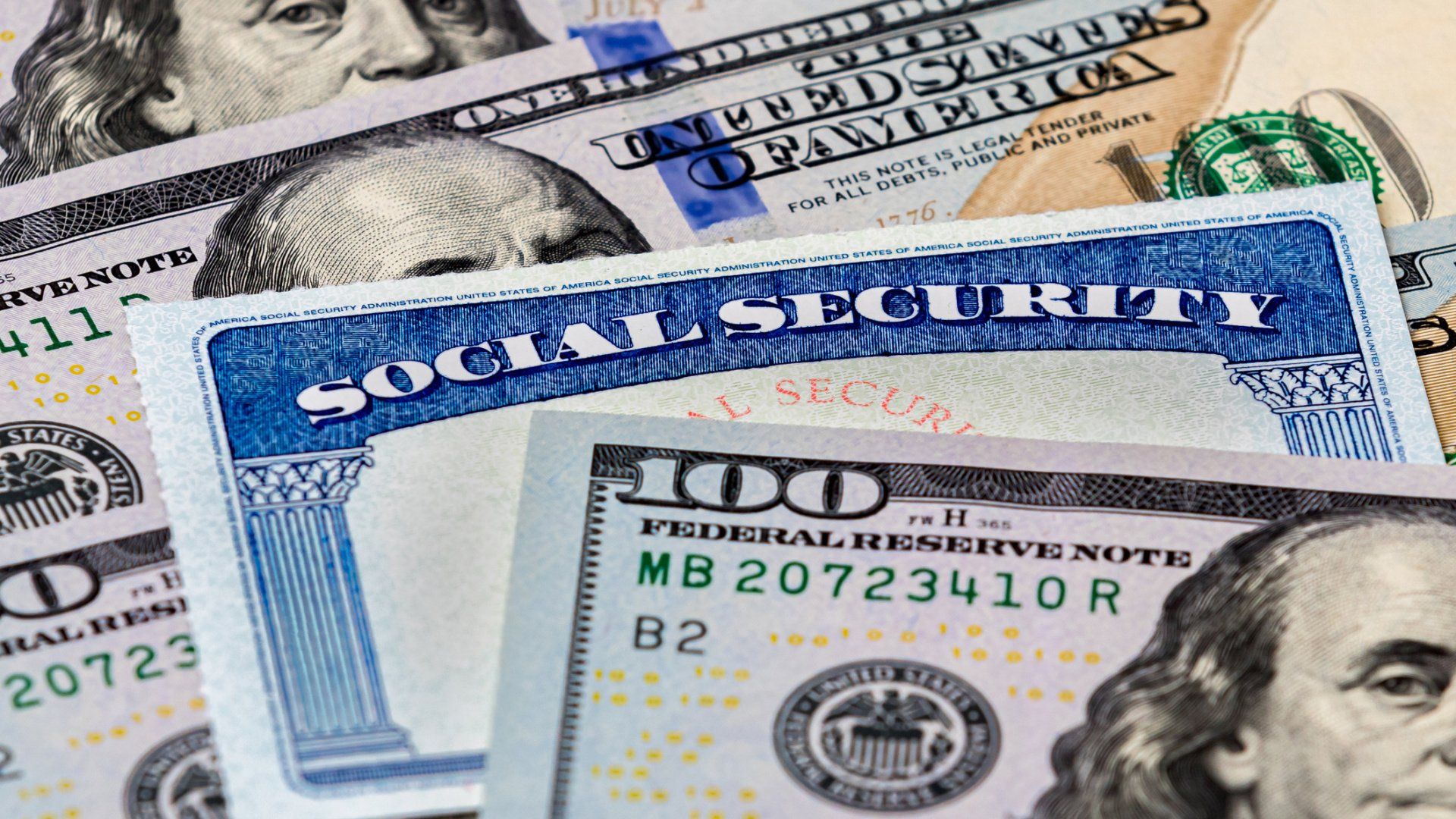 Social Security Benefits ID Card with Bills - Jonesboro, AR - Bartels, Sherman & Wallace