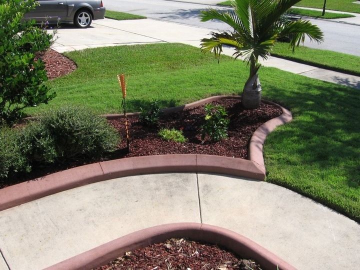 Landscape curbing for home front yard.