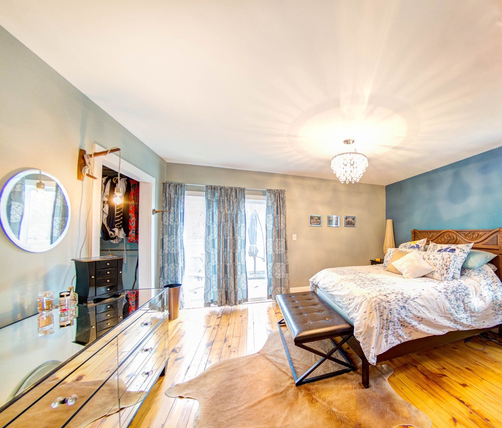 Sunny Elegant Master Bedroom