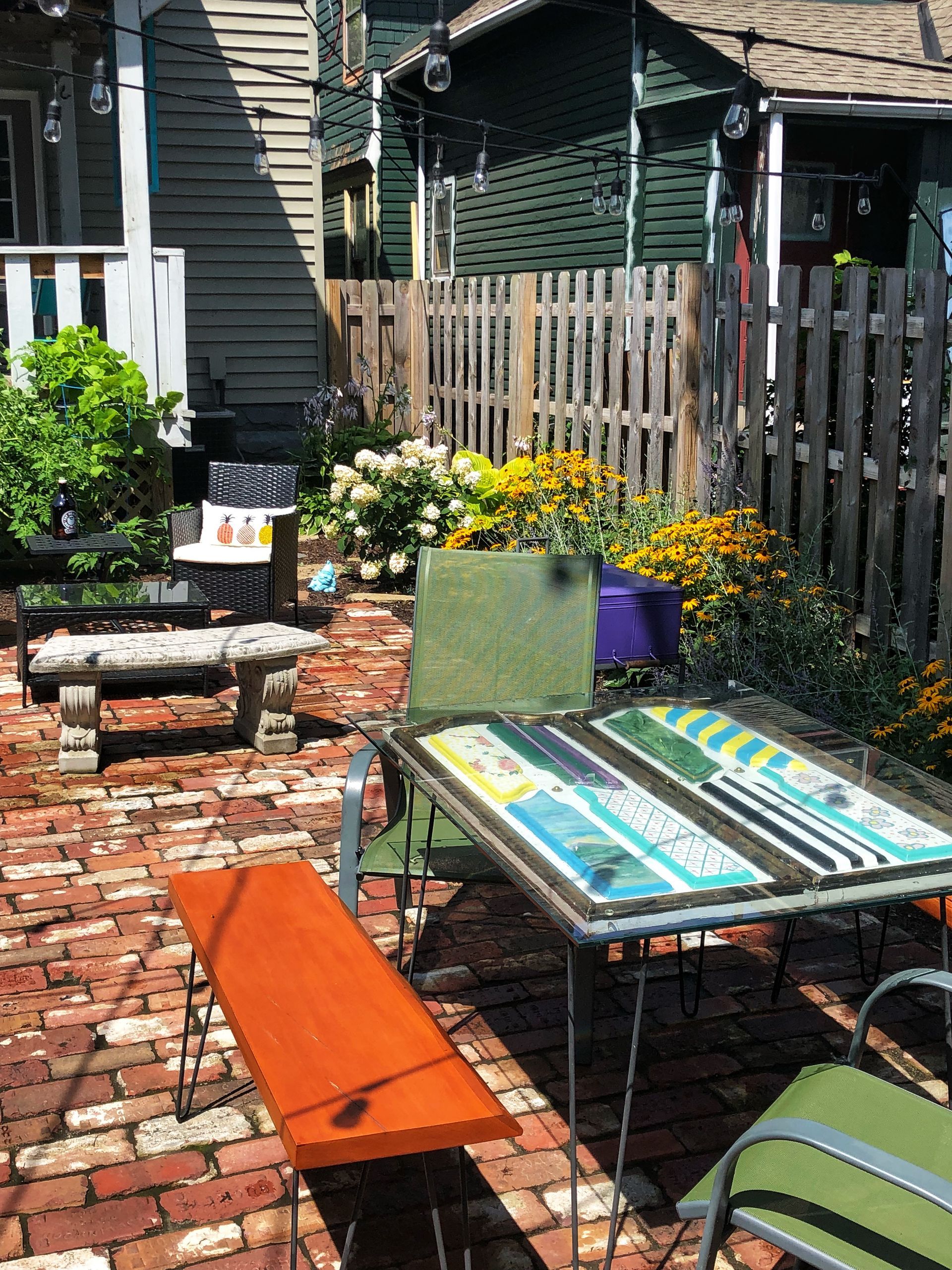 Full Backyard Revamp With Recycled Brick Patio