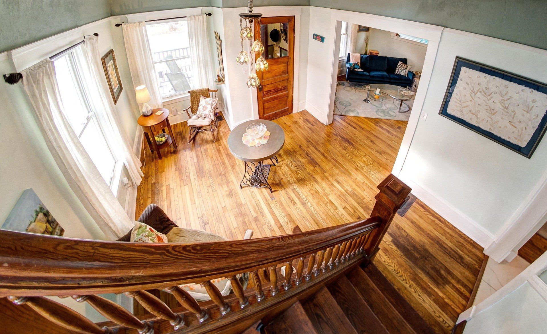 Top View of Victorian Style Parlour