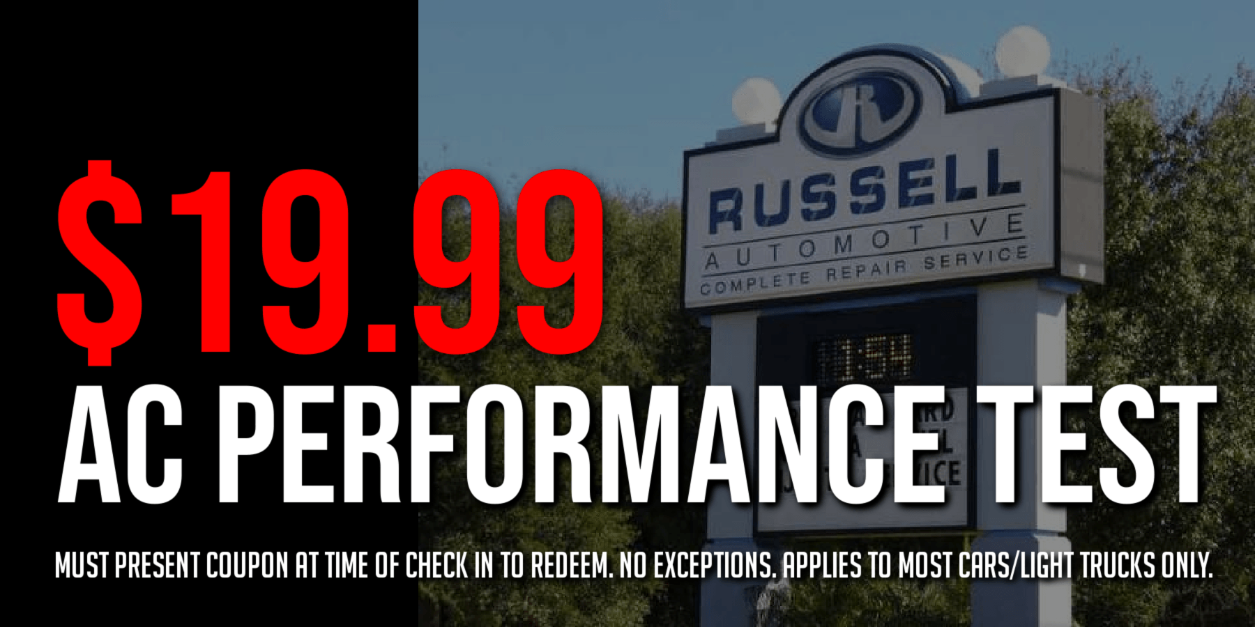 Auto Repair Offers Apopka, FL Russell Automotive