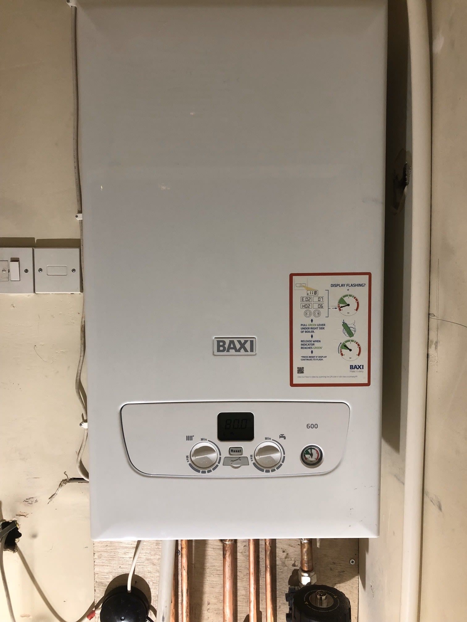white, new boiler