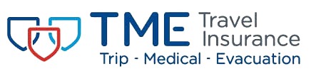The logo for tme travel insurance trip medical evacuation