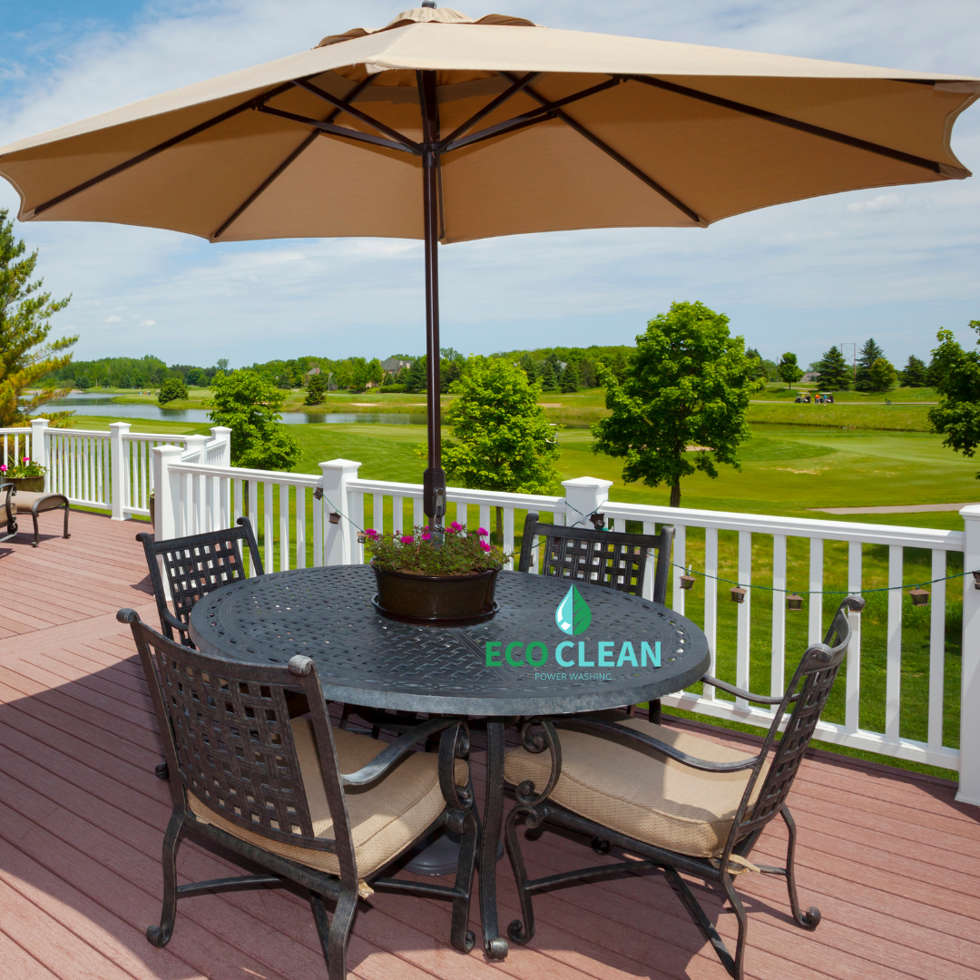 Eco Clean Power Washing offers expert patio umbrella cleaning in Central PA. Remove mold, mildew, st