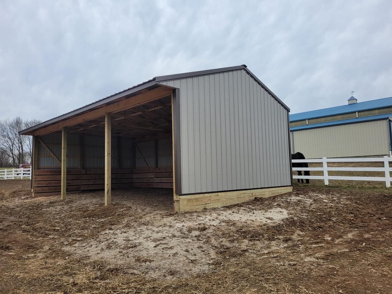 A horse barn.