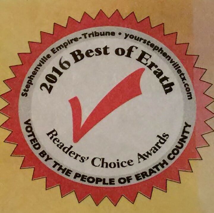 Reader's Choice Award 2016 Best of Erath