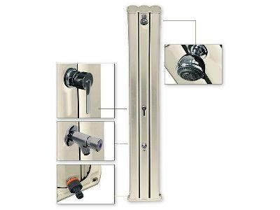 Docce solari con rubinetteria