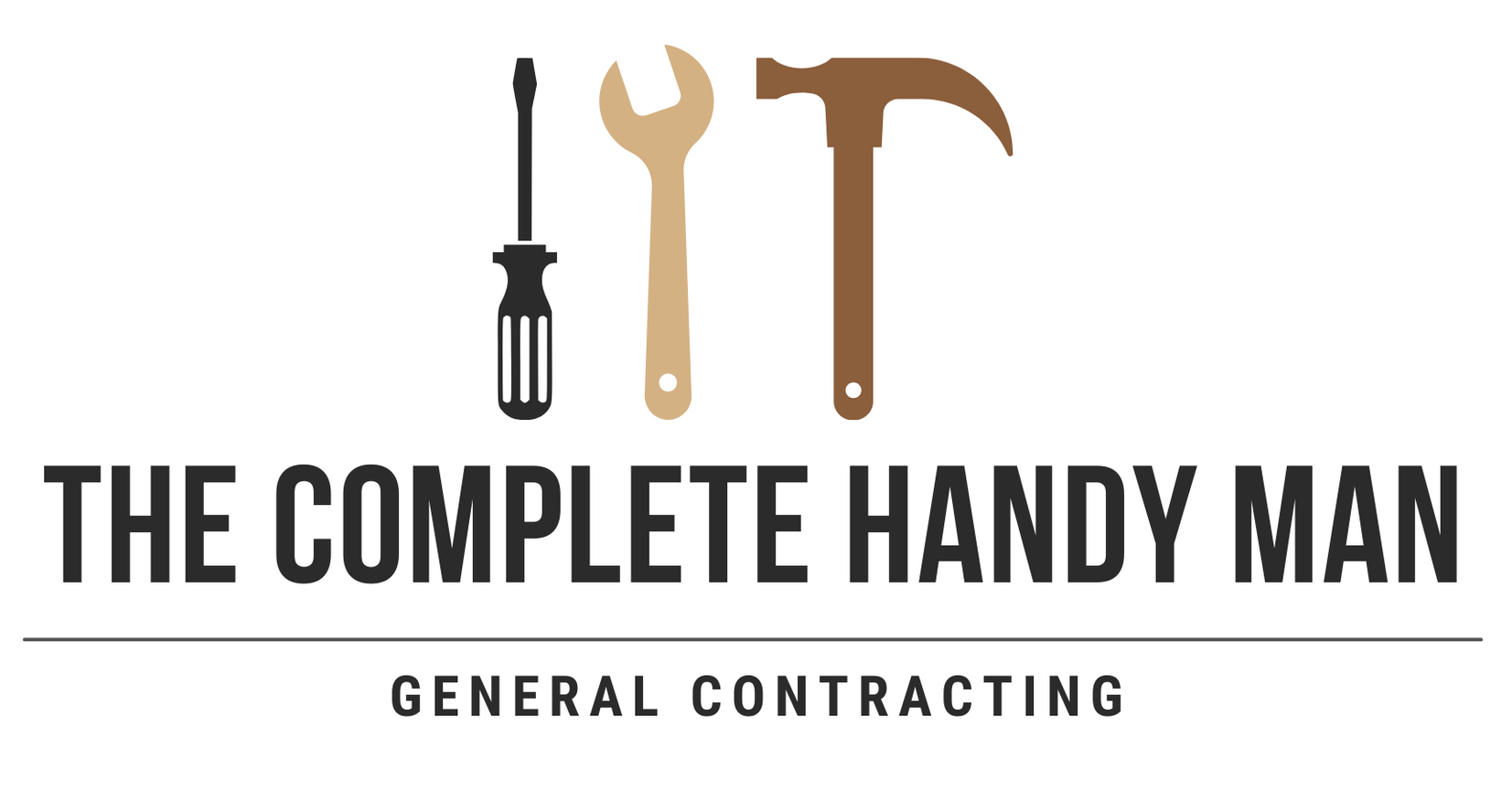 Logo: Screwdriver, wrench, and hammer above text 