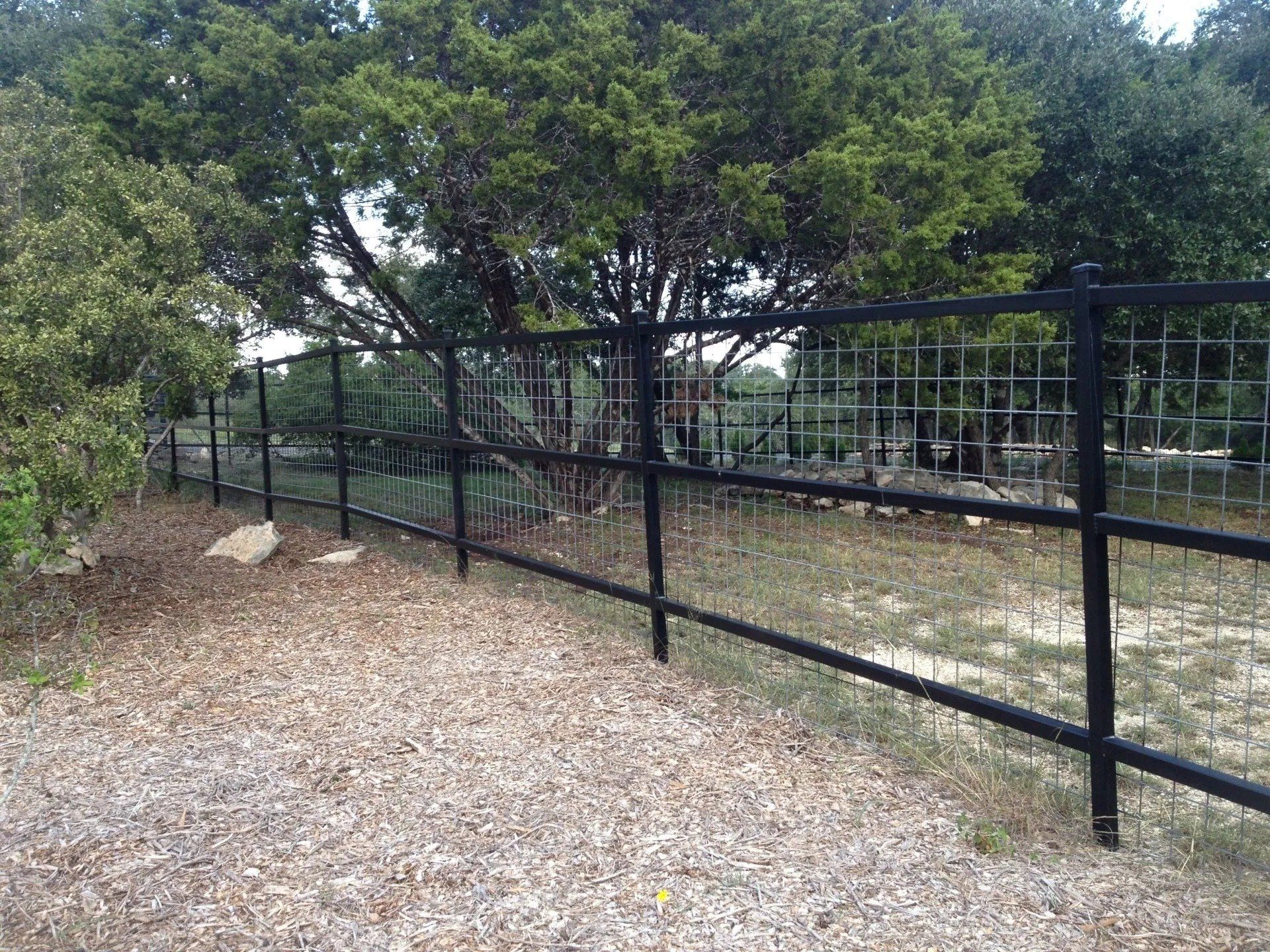 Pipe Fence with Wire Panel — New Braunfels, TX — Shelton’s Outback Fence Co