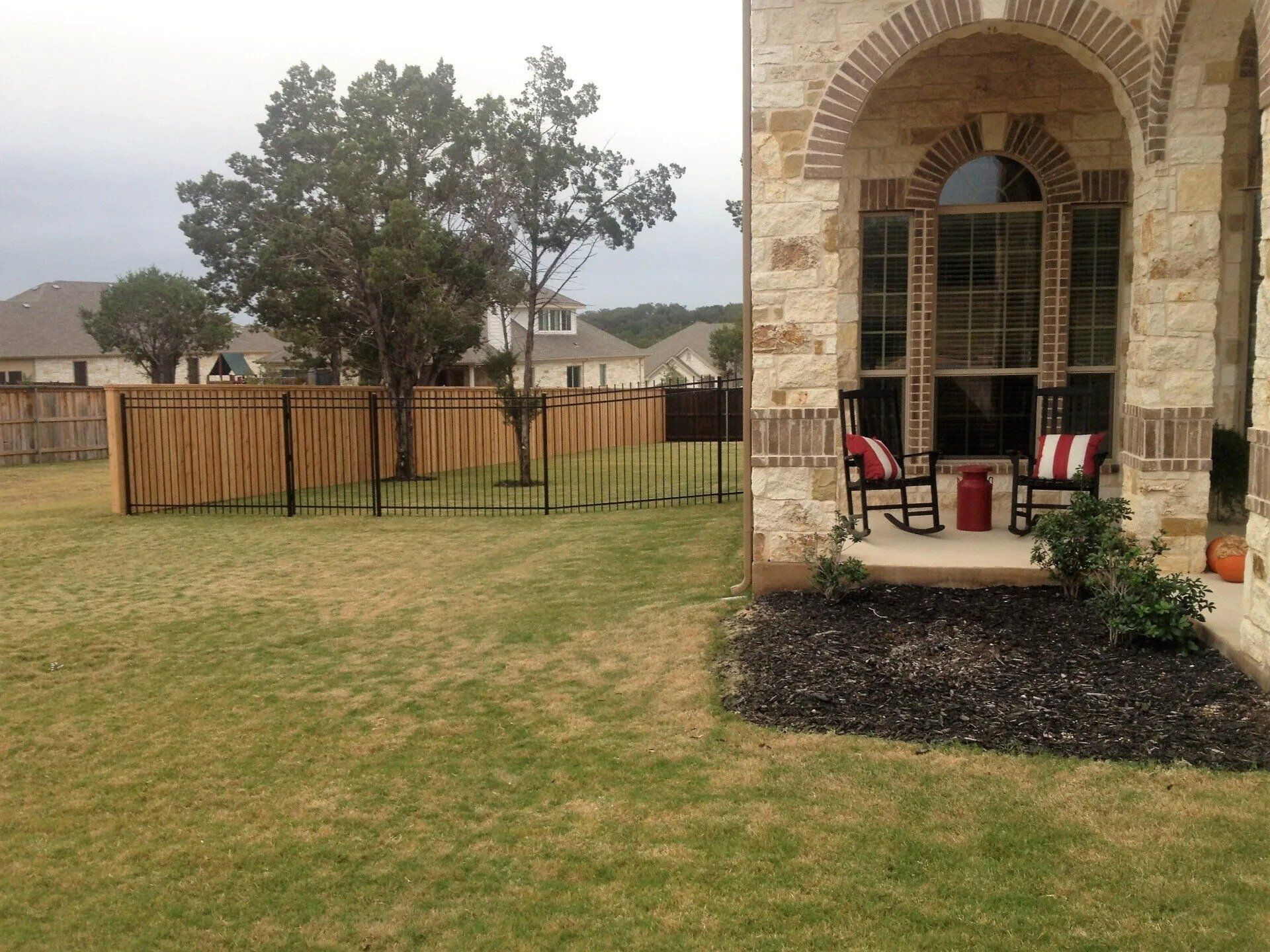 Wrought Iron Lawn Fence — New Braunfels, TX — Shelton’s Outback Fence Co
