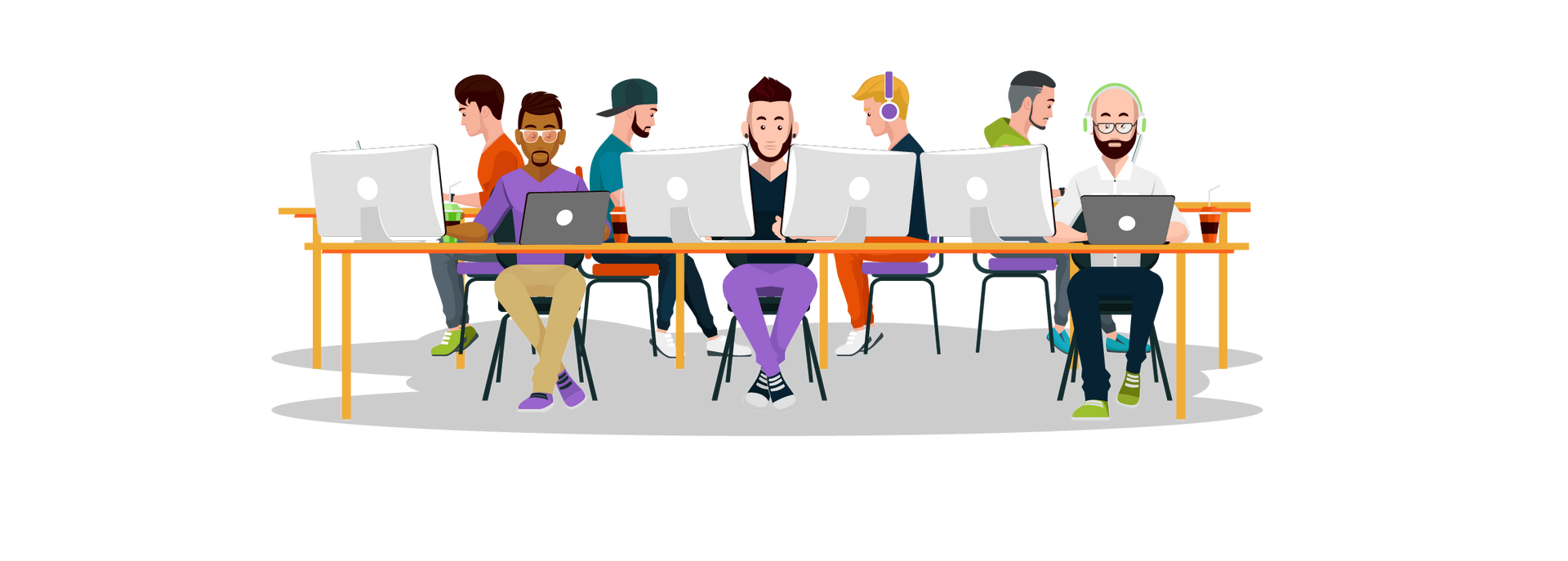 Office worker cartoon image