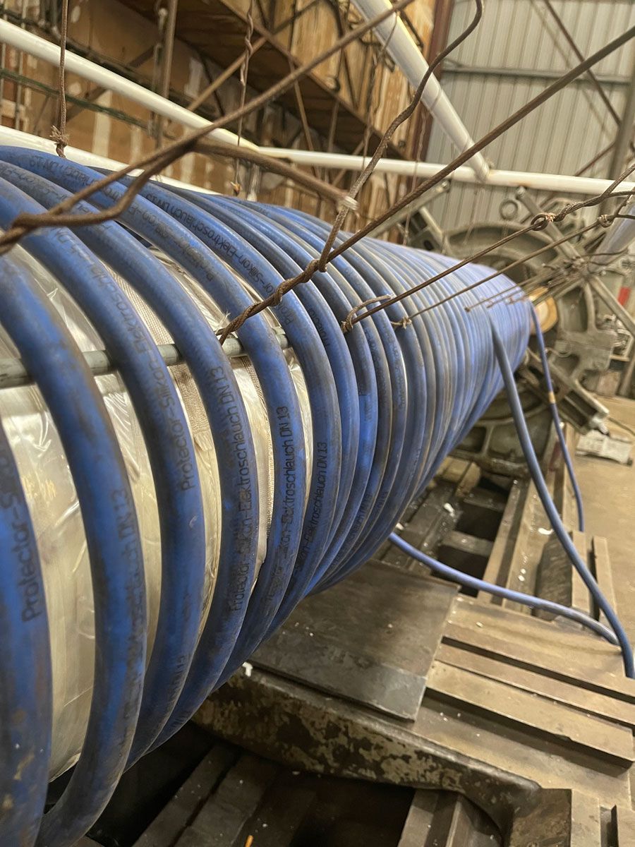 Ongoing Induction Heating Process