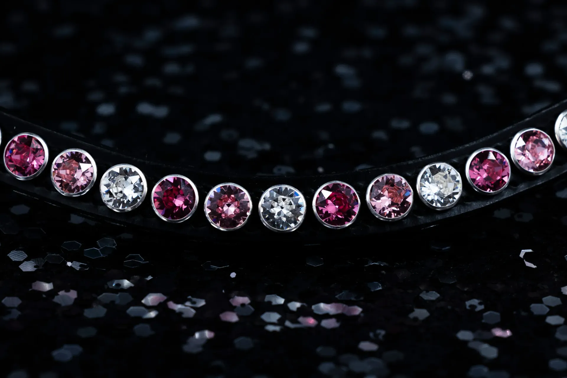 Classic XL frontriem Rose / Lt. Rose / Crystal