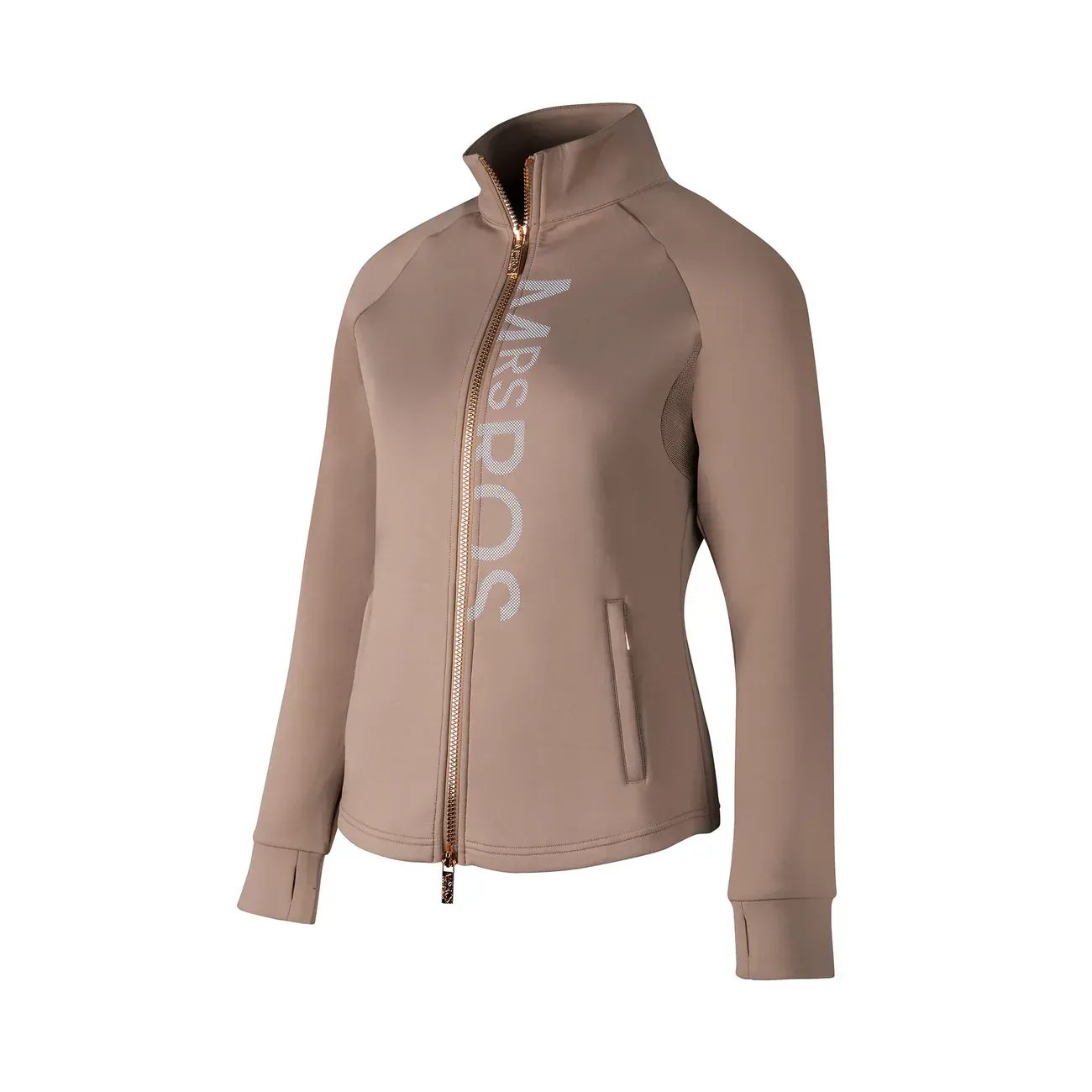 mini Ros softshell training jacket zoe taupe