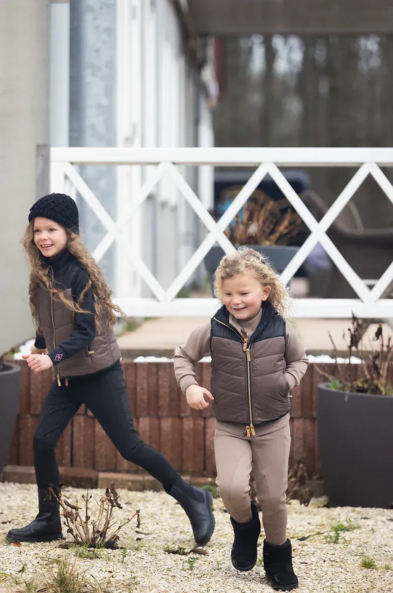 Mini Ros Bodywarmer Black Taupe