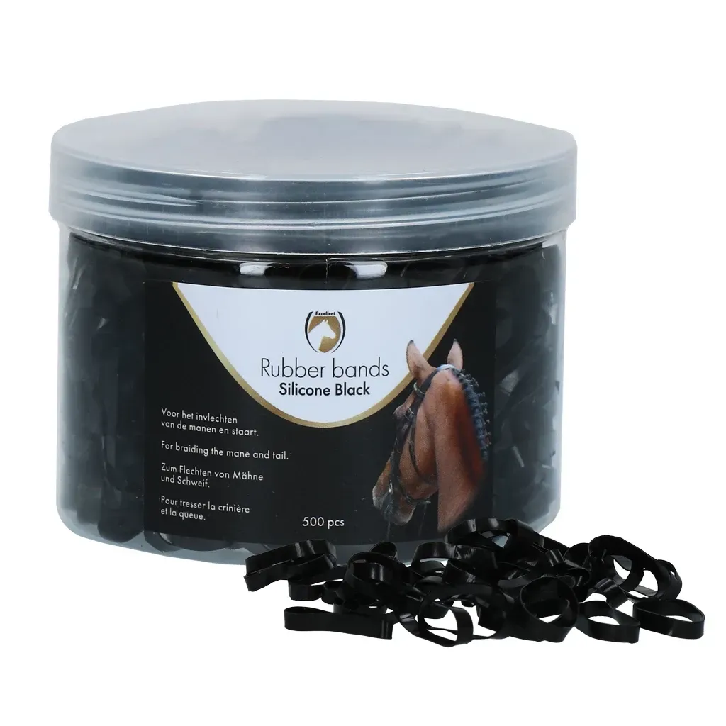 Elastiekjes cilliconen Black