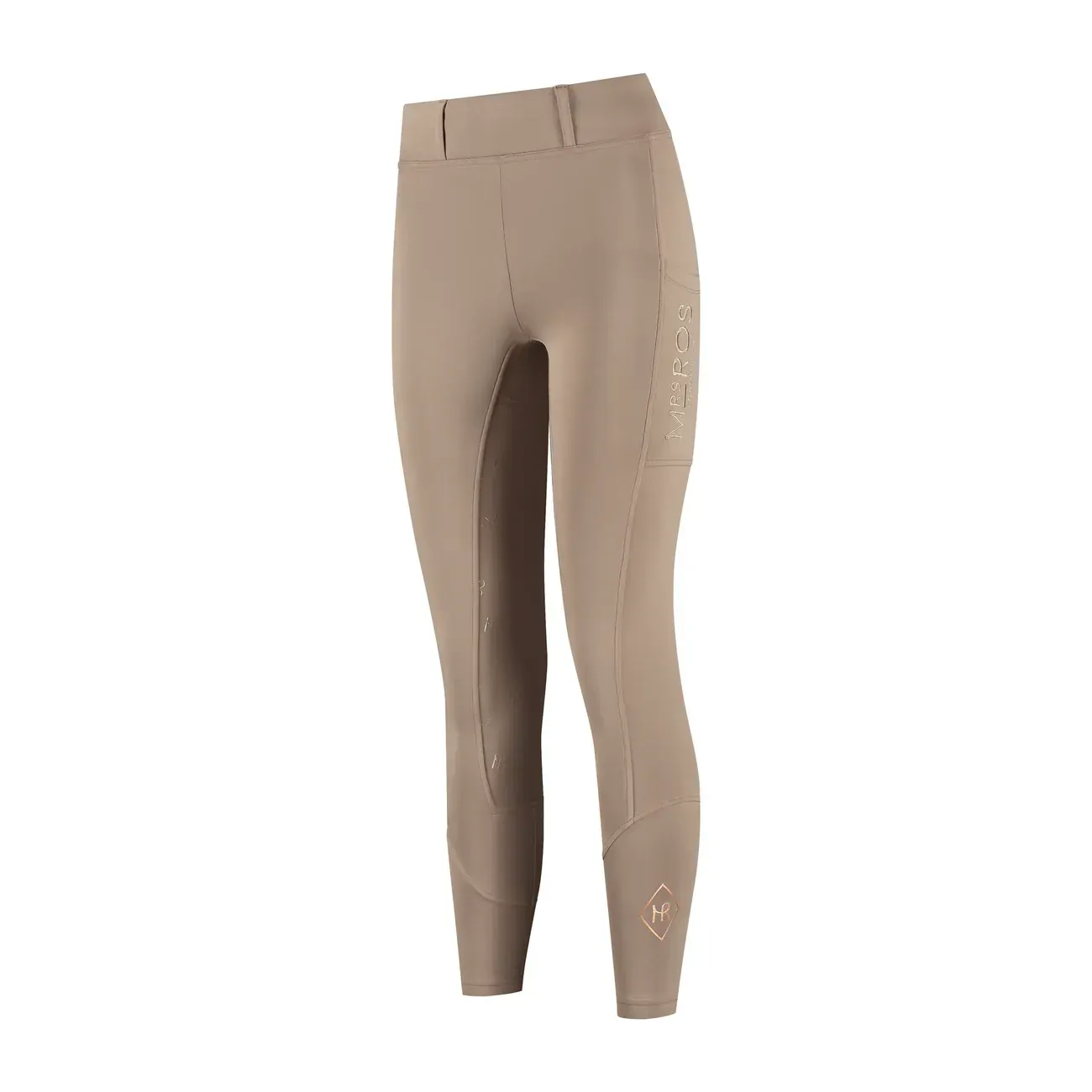 Mini Ros softshell rijbroek Romee Taupe